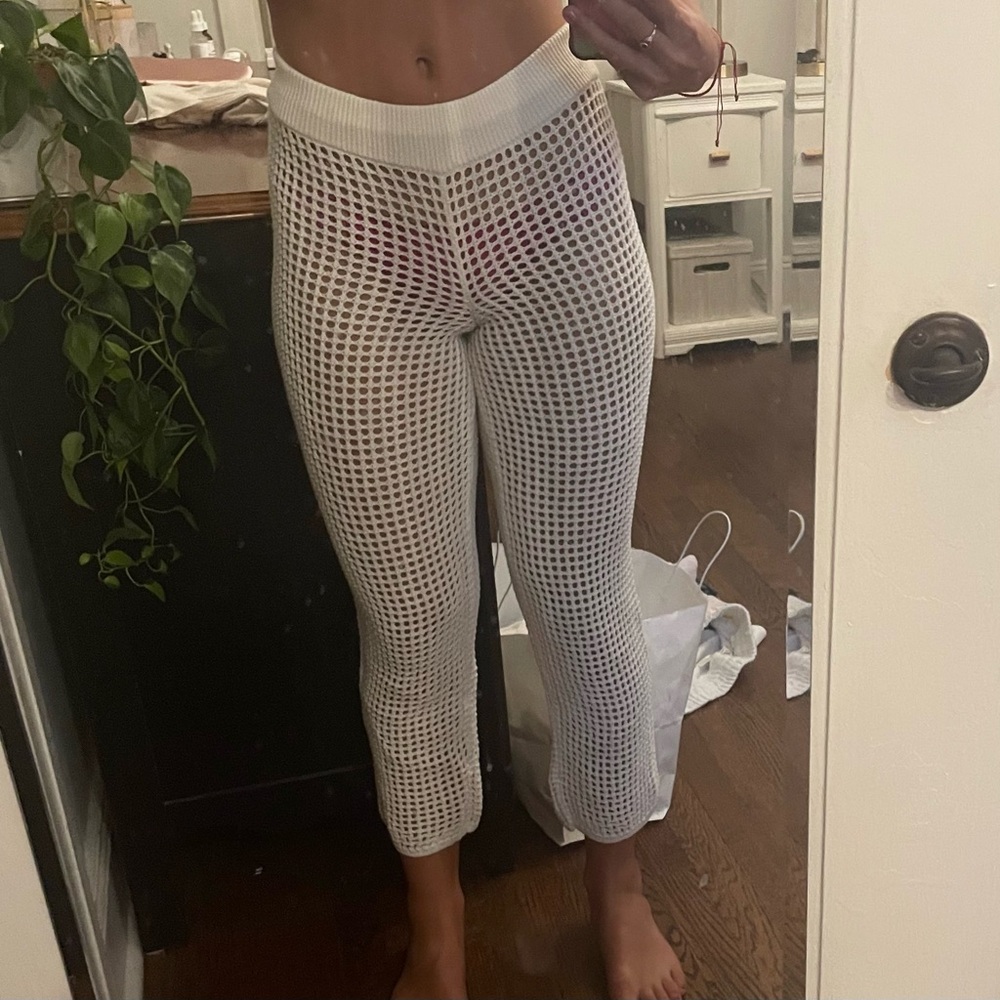 Crochet coverup pants